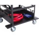 21 Post Horizontal Storage Cart for Queue Barriers