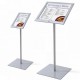 Bistro Menu Stand with Brandable Header - Internal & Covered Outside Use
