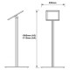 Designer Angled Menu & Information Stand - A4 / A3