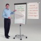 Premium Mobile Flipchart Easel with 2 Extending Side Arms
