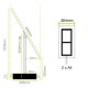 2 x A4 Freestanding Light Panel - With Bevel