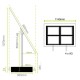 4 x A3 Freestanding Light Panel - With Bevel
