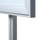 A2 Pole Mounted Lockable Magnetic Dry Wipe Showcase