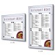 Bistro Menu Case with Printable Header for Indoor & Covered Outdoor Use