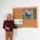 Eco Friendly Premium Noticeboard - Beech Effect or Black Wood Frame