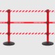 SafetyPro 250 Triple Heavy Duty Weatherproof Retractable Belt Barrier - 3.4 Metres