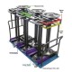 18 Post Vertical Storage Cart for WeatherMaster Retractable Belt Barriers