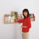 Book & Magazine Wall Display - Beech Wood Effect