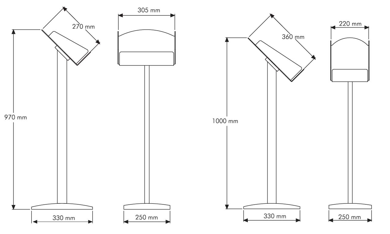 A4 Brochure stand only £49.99 White Light Display