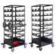 21 Post Horizontal Storage Cart for Queue Barriers