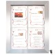 A2 Stainless Steel Menu Case | LED Illuminated