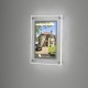 A4 Wall Mounted LED Light Pocket Kit - Clear Acrylic | Portrait/Landscape