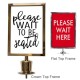 Post & Rope A4/A3 Sign Holder | Post Not Included