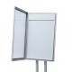 4 x A4 Menu Display Pole with Brandable Header