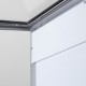 Bistro Black Menu Case with Logo Header for Indoor & Covered Outdoor Use