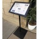 A3 Black Outside Menu Stand