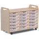 3 Column Classroom Tray Storage Unit with Storage Trays
