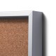 Sliding Door Cork Noticeboard with Toughened Safety Glass