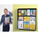 Crystal Clear Wall Mounted Leaflet Dispenser