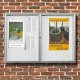 Cyclone 2 Door Post Mounted Noticeboard
