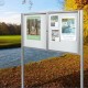 Cyclone 2 Door Post Mounted Noticeboard
