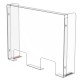 Counter Sneeze Screen - 900 H x 1200mm W | With 2 x Cut Outs