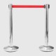 Q Post Economy Queue Belt Barrier Post - 2.0 Metres (Sold in Sets of 2)