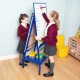 YoungStart Double Sided Classroom Whiteboard Easel | Height Adjustable
