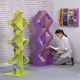 12 x A4 Wave Freestanding Book/Brochure Dispenser