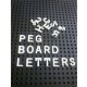 White Econ Peg Letter Character Sets | Sizes: 13 / 19 / 32 / 51mm