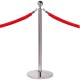 RopeMaster Ball Top Rope Barrier Post in Stainless Steel or Brass
