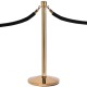 RopeMaster Crown Top Rope Barrier Post in Stainless Steel or Brass