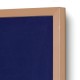 Lockable Beech Wood Effect Felt Noticeboard