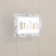 White Marble Faux Print LED Light Pocket Kit with Portrait or Landscape Display