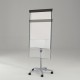 Premium Mobile Flipchart Easel with 2 Extending Side Arms