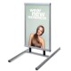 Forecourt Poster Display with Projecting Steel Feet