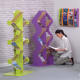 12 x A4 Zig Zag Freestanding Book/Brochure Dispenser