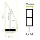 2 x A4P Freestanding Light Panel - Without Bevel