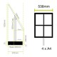4 x A4P Freestanding Light Panel - Without Bevel