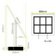 6 x A4P Freestanding Light Panel - With Bevel