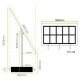 10 x A4P Freestanding Light Panel - With Bevel