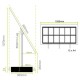 12 x A4P Freestanding Light Panel - With Bevel