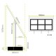 6 x A3L Freestanding Light Panel - With Bevel