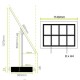 8 x A4P Freestanding Light Panel - With Bevel