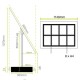 8 x A4 Freestanding Light Panel - With Bevel