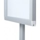 A2 Pole Mounted Lockable Felt Showcase