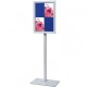 A2 Pole Mounted Lockable Felt Showcase