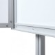 A2 Freestanding Lockable Magnetic Dry Wipe Noticeboard