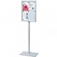 A2 Freestanding Lockable Magnetic Dry Wipe Noticeboard