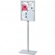 A2 Pole Mounted Lockable Magnetic Dry Wipe Showcase